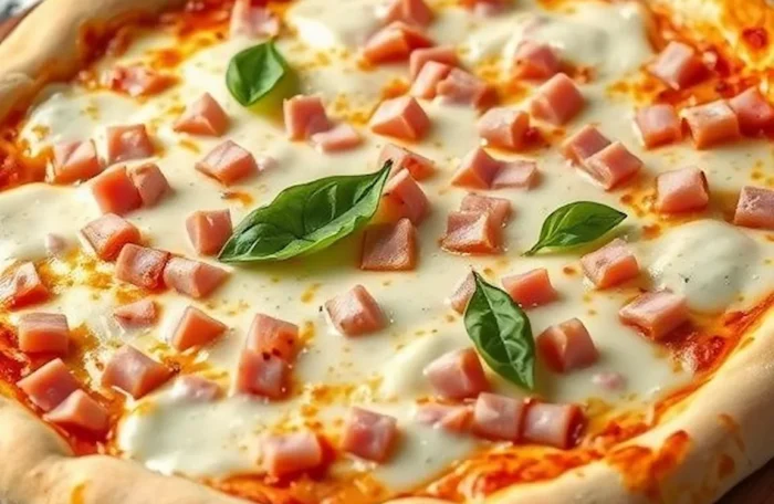Ham pizza